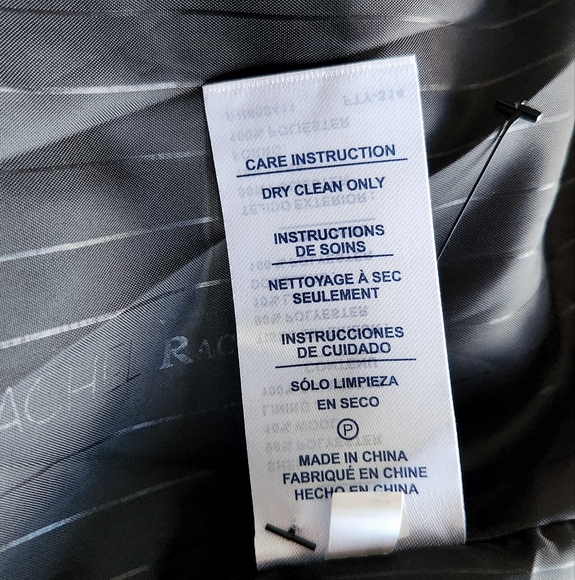 Rachel Roy Brushed Zebra Print Trench Wool Blend Coat M - Picture 14 of 14